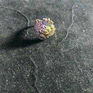 Gold lion ring 10k REAL.